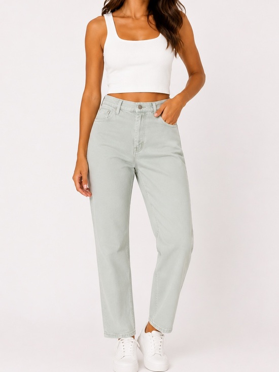 Kensie Denim - Kensie The Ultimate High Rise Skinny Jeans Light Sage Green Size 4/27 💛